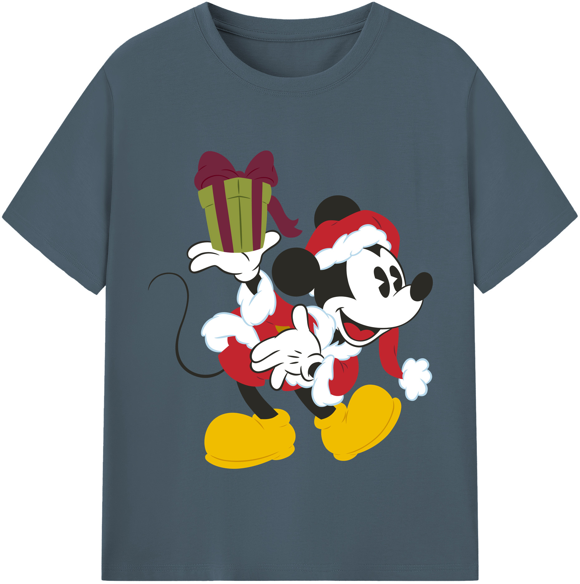 （画像用） ミッキーマウス Mickey Mouse 綿100％半袖Tシャツ（フロントプリント）